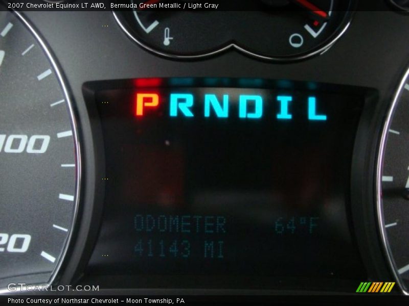 Bermuda Green Metallic / Light Gray 2007 Chevrolet Equinox LT AWD