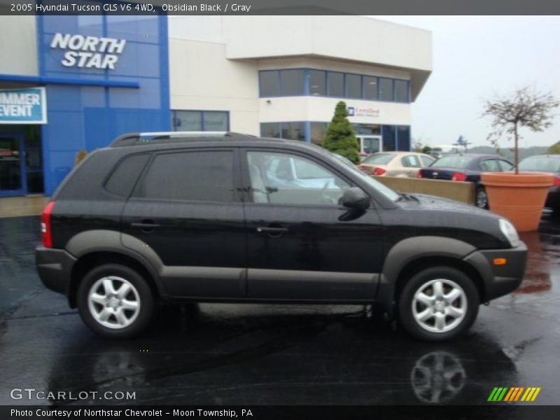 Obsidian Black / Gray 2005 Hyundai Tucson GLS V6 4WD