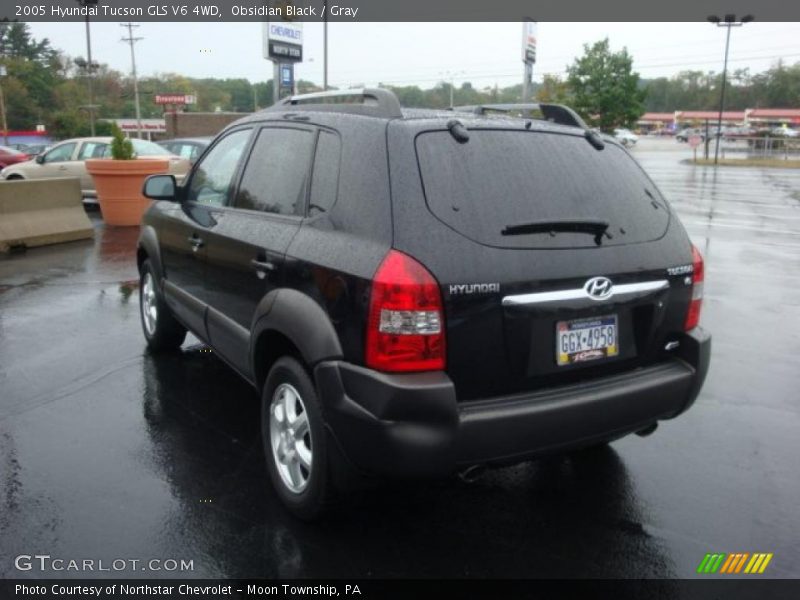 Obsidian Black / Gray 2005 Hyundai Tucson GLS V6 4WD