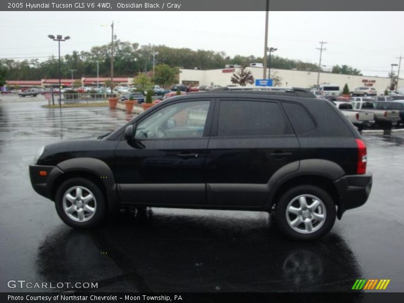 Obsidian Black / Gray 2005 Hyundai Tucson GLS V6 4WD