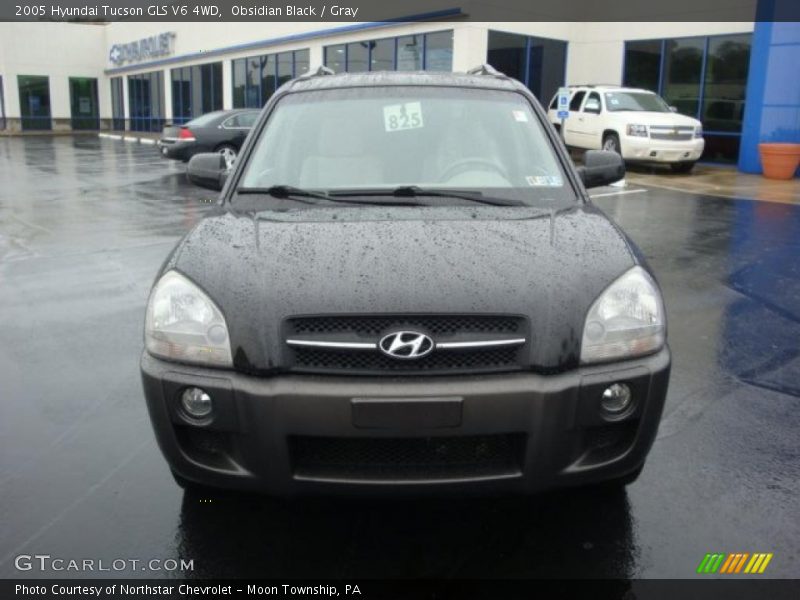 Obsidian Black / Gray 2005 Hyundai Tucson GLS V6 4WD