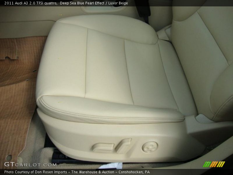 Deep Sea Blue Pearl Effect / Luxor Beige 2011 Audi A3 2.0 TFSI quattro
