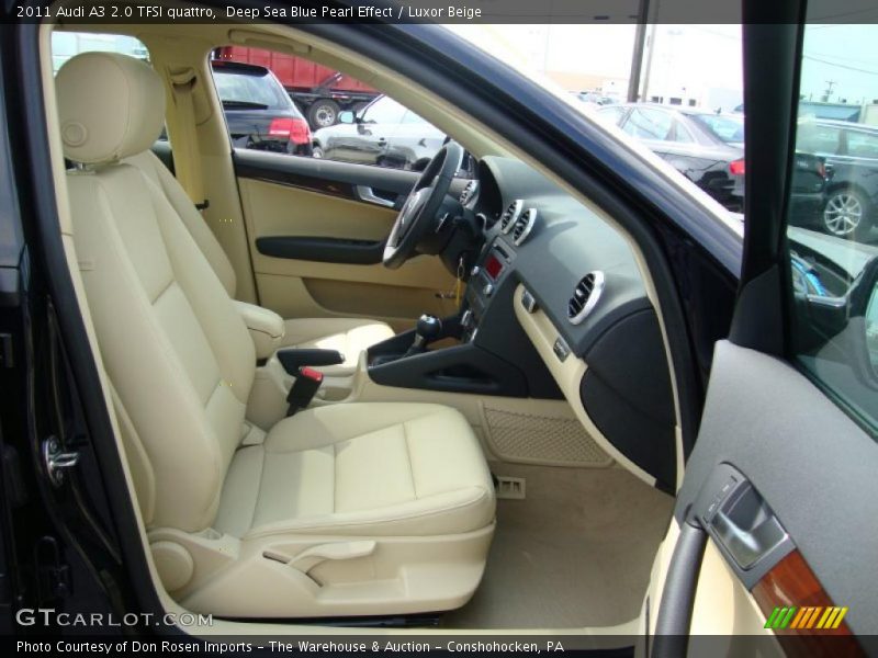 Deep Sea Blue Pearl Effect / Luxor Beige 2011 Audi A3 2.0 TFSI quattro