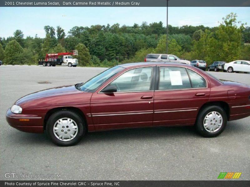 Dark Carmine Red Metallic / Medium Gray 2001 Chevrolet Lumina Sedan
