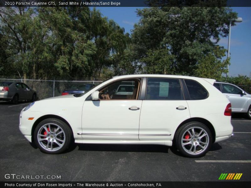 Sand White / Havanna/Sand Beige 2010 Porsche Cayenne GTS