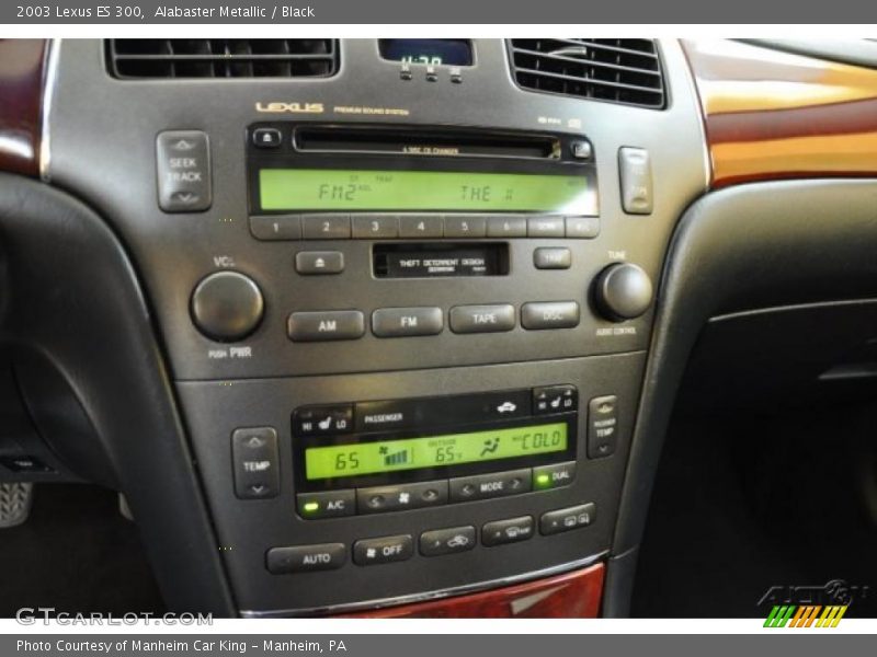 Alabaster Metallic / Black 2003 Lexus ES 300