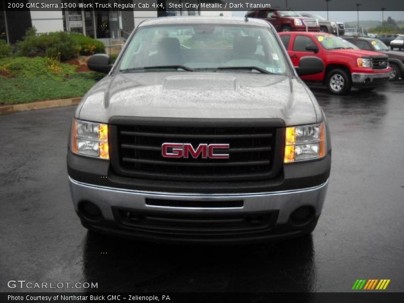 Steel Gray Metallic / Dark Titanium 2009 GMC Sierra 1500 Work Truck Regular Cab 4x4