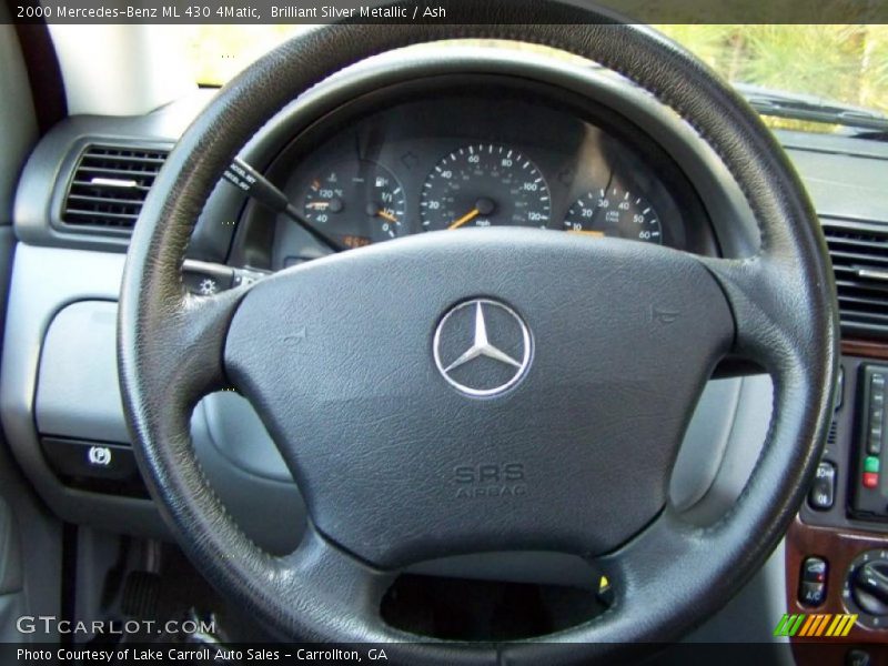 Brilliant Silver Metallic / Ash 2000 Mercedes-Benz ML 430 4Matic
