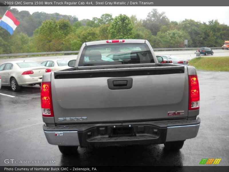 Steel Gray Metallic / Dark Titanium 2009 GMC Sierra 1500 Work Truck Regular Cab 4x4