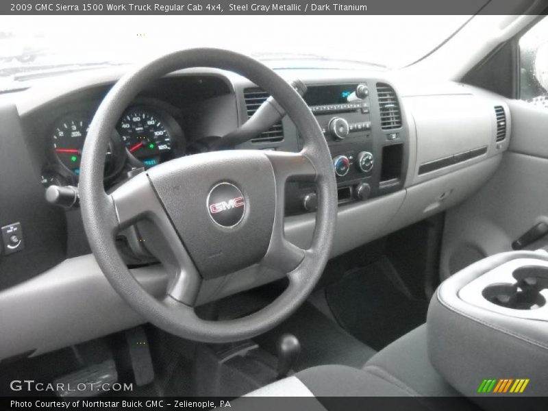 Steel Gray Metallic / Dark Titanium 2009 GMC Sierra 1500 Work Truck Regular Cab 4x4