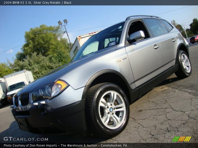 Silver Grey Metallic / Black 2004 BMW X3 3.0i