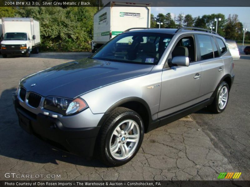 Silver Grey Metallic / Black 2004 BMW X3 3.0i