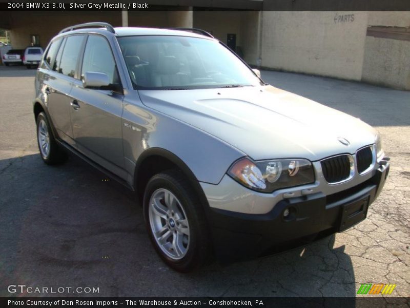 Silver Grey Metallic / Black 2004 BMW X3 3.0i