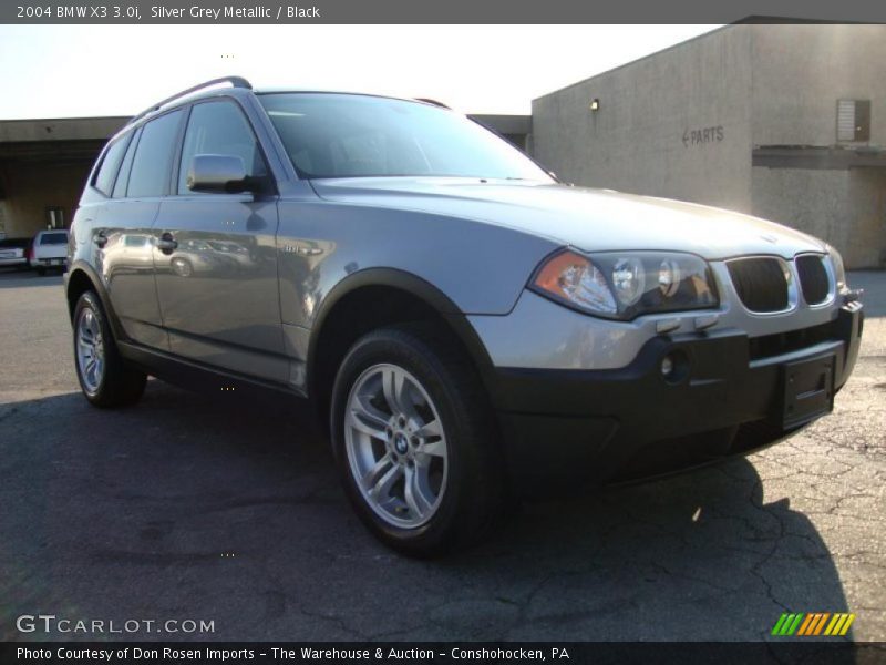 Silver Grey Metallic / Black 2004 BMW X3 3.0i
