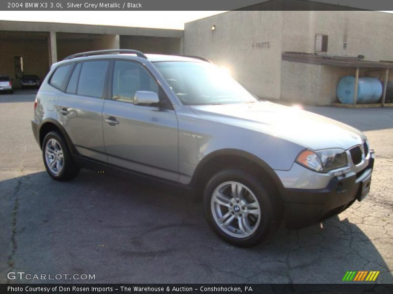 Silver Grey Metallic / Black 2004 BMW X3 3.0i
