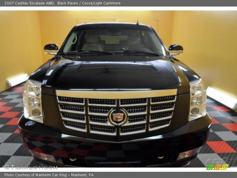 Black Raven / Cocoa/Light Cashmere 2007 Cadillac Escalade AWD