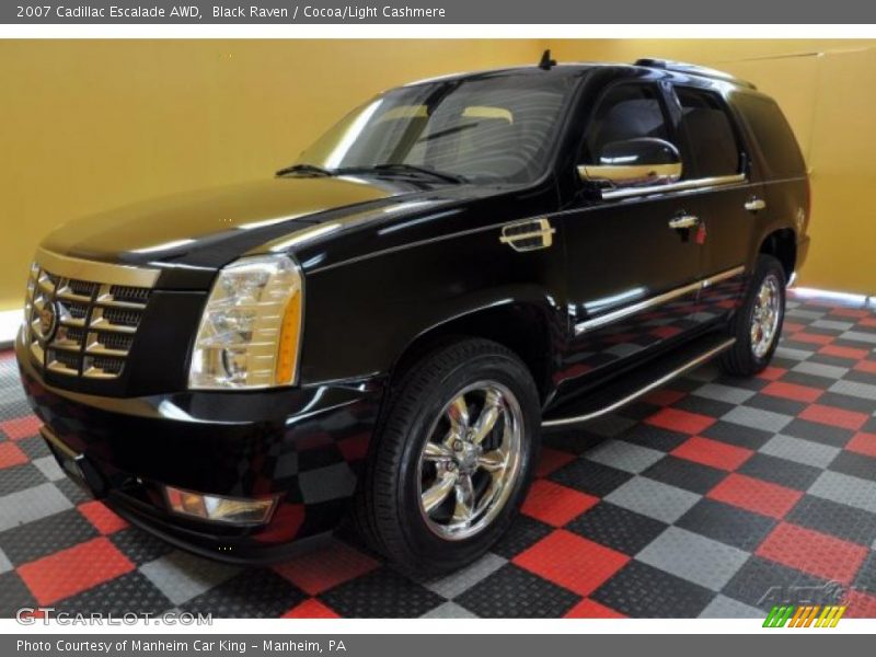 Black Raven / Cocoa/Light Cashmere 2007 Cadillac Escalade AWD