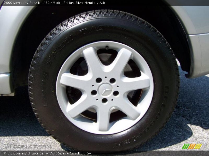 Brilliant Silver Metallic / Ash 2000 Mercedes-Benz ML 430 4Matic