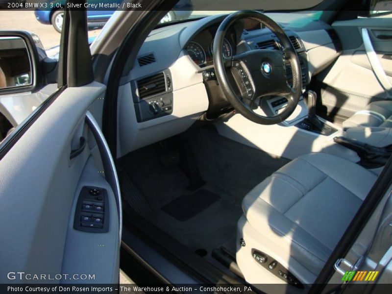 Silver Grey Metallic / Black 2004 BMW X3 3.0i
