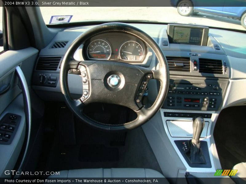 Silver Grey Metallic / Black 2004 BMW X3 3.0i