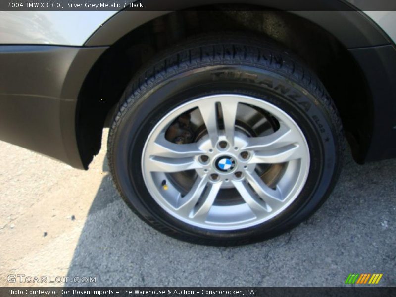 Silver Grey Metallic / Black 2004 BMW X3 3.0i