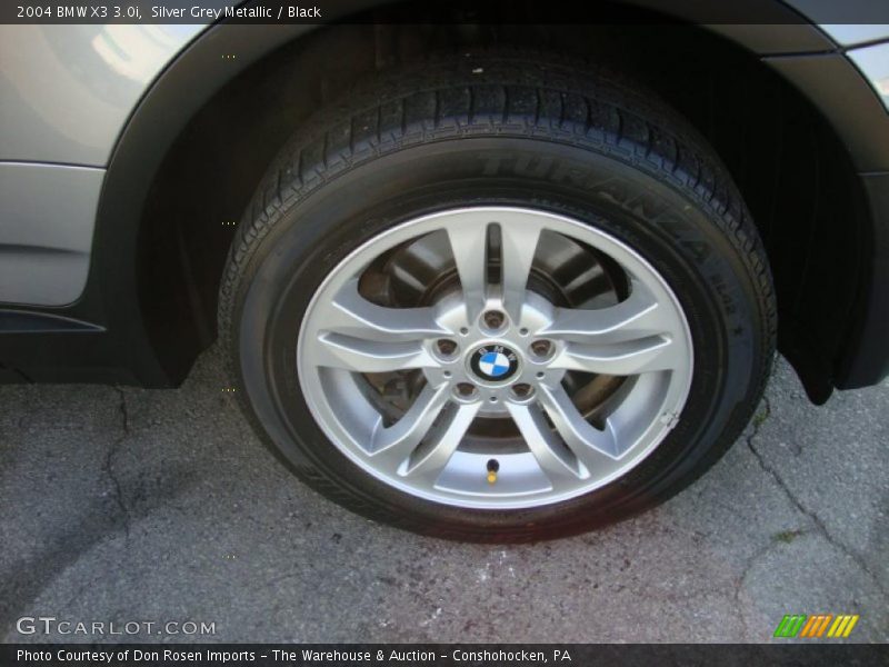 Silver Grey Metallic / Black 2004 BMW X3 3.0i