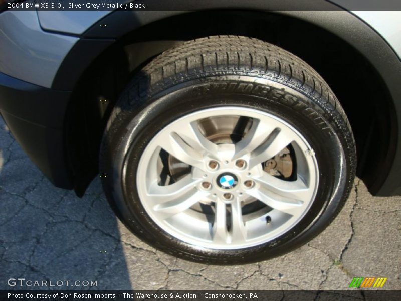 Silver Grey Metallic / Black 2004 BMW X3 3.0i