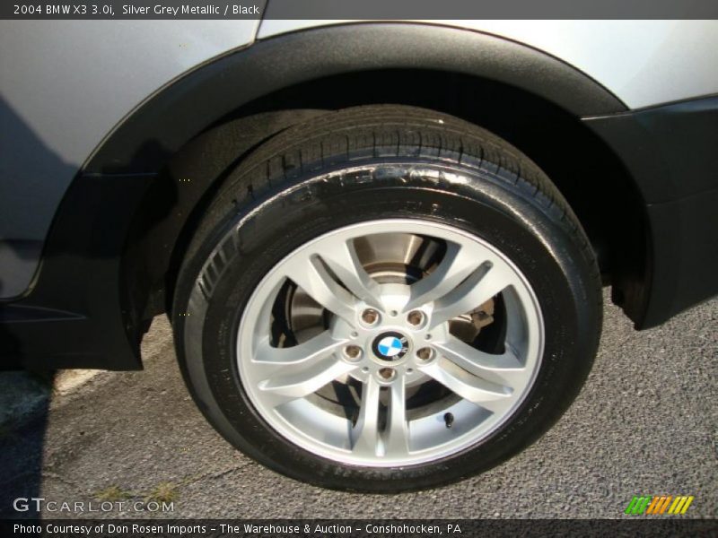 Silver Grey Metallic / Black 2004 BMW X3 3.0i