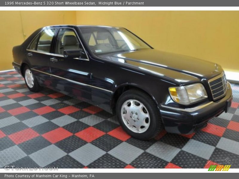 Midnight Blue / Parchment 1996 Mercedes-Benz S 320 Short Wheelbase Sedan