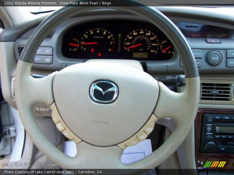 Snow Flake White Pearl / Beige 2002 Mazda Millenia Premium