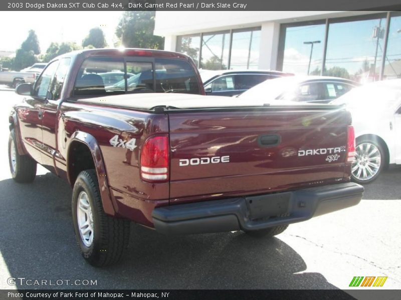 Dark Garnet Red Pearl / Dark Slate Gray 2003 Dodge Dakota SXT Club Cab 4x4