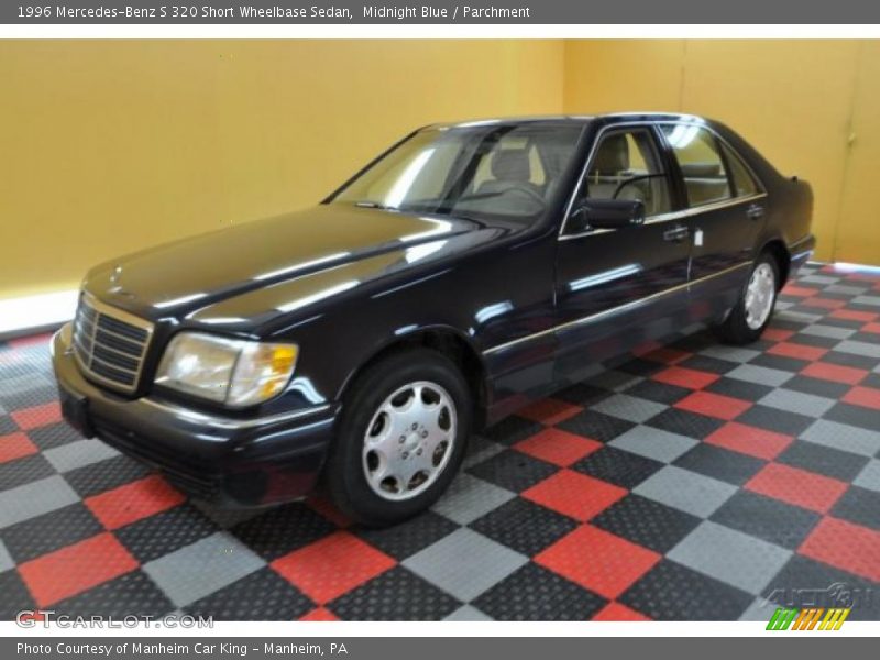 Midnight Blue / Parchment 1996 Mercedes-Benz S 320 Short Wheelbase Sedan