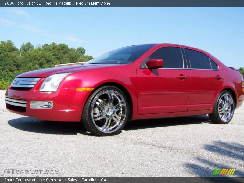 Redfire Metallic / Medium Light Stone 2006 Ford Fusion SE