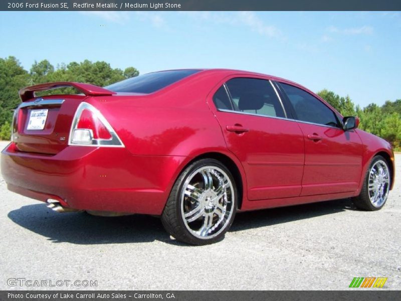 Redfire Metallic / Medium Light Stone 2006 Ford Fusion SE
