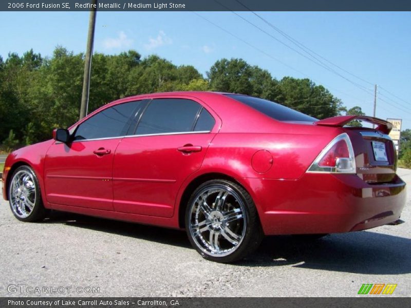 Redfire Metallic / Medium Light Stone 2006 Ford Fusion SE