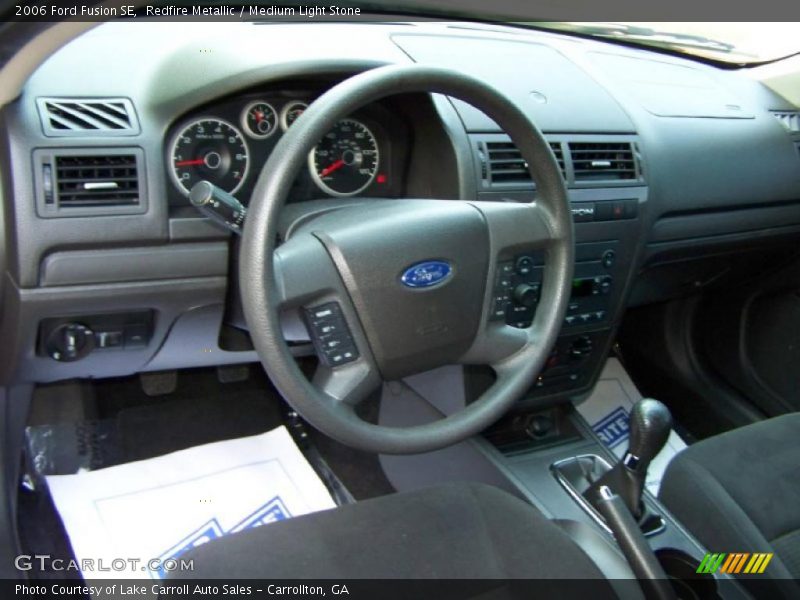 Redfire Metallic / Medium Light Stone 2006 Ford Fusion SE