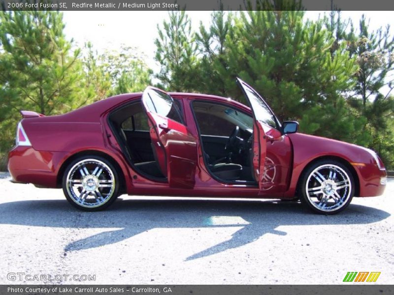 Redfire Metallic / Medium Light Stone 2006 Ford Fusion SE