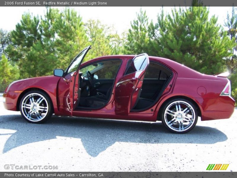 Redfire Metallic / Medium Light Stone 2006 Ford Fusion SE