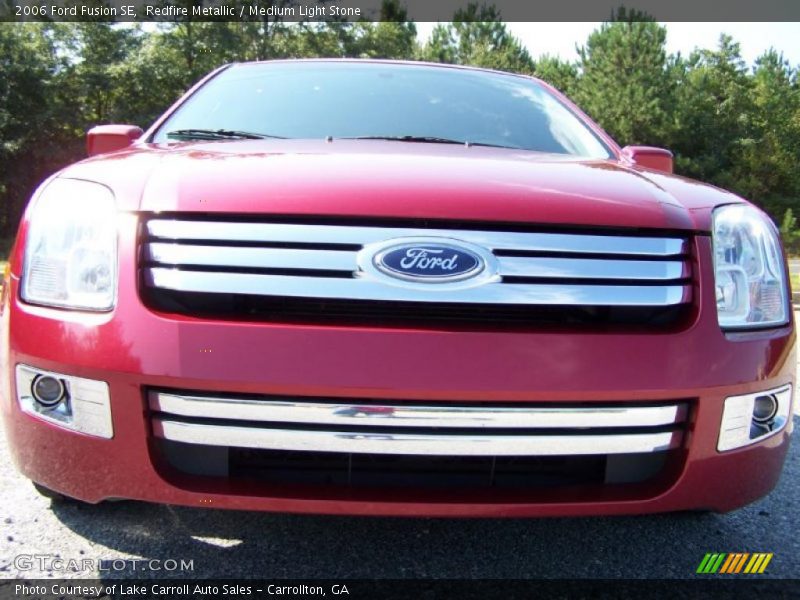 Redfire Metallic / Medium Light Stone 2006 Ford Fusion SE