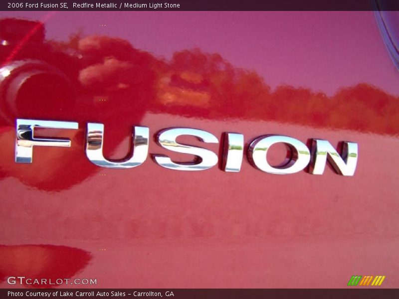 Redfire Metallic / Medium Light Stone 2006 Ford Fusion SE