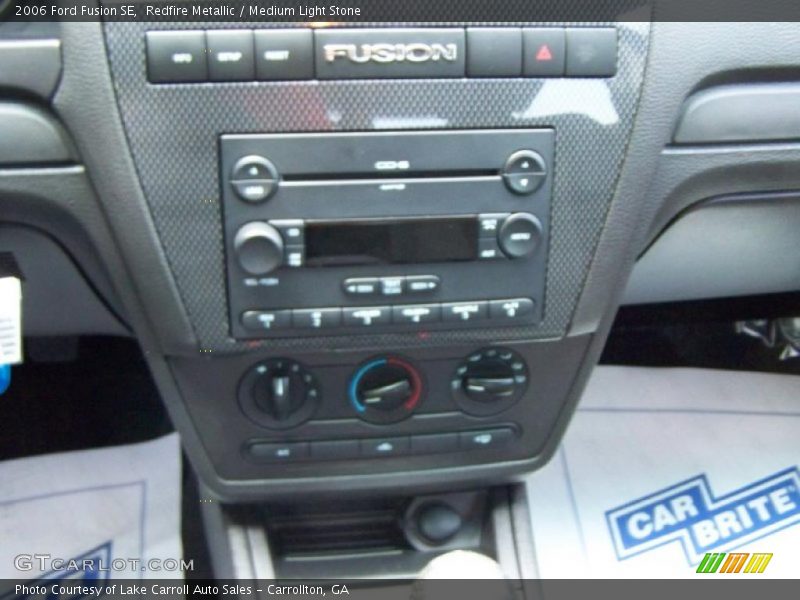 Redfire Metallic / Medium Light Stone 2006 Ford Fusion SE