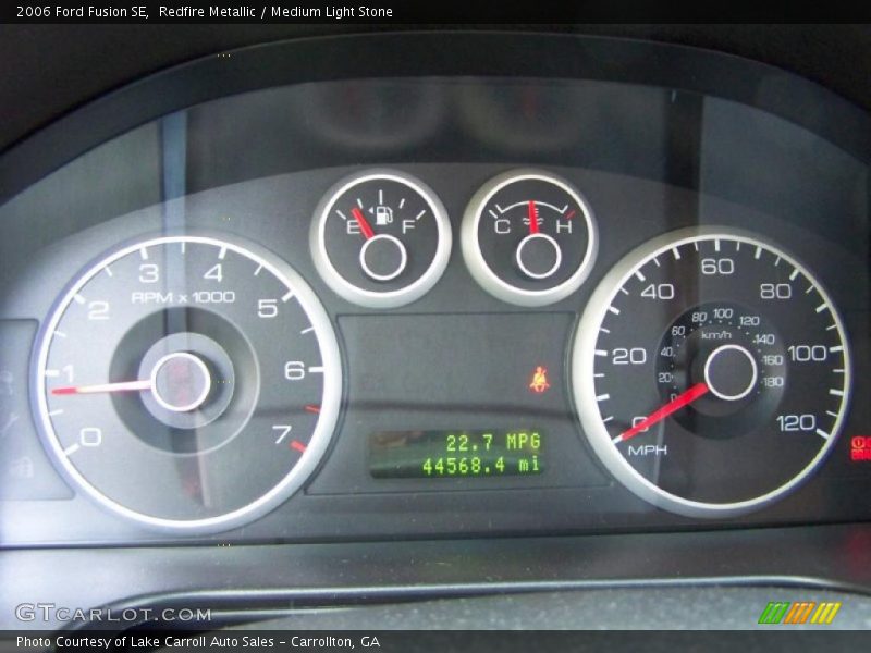 Redfire Metallic / Medium Light Stone 2006 Ford Fusion SE