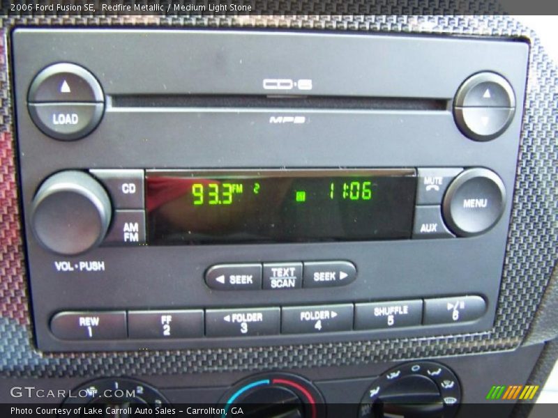 Redfire Metallic / Medium Light Stone 2006 Ford Fusion SE