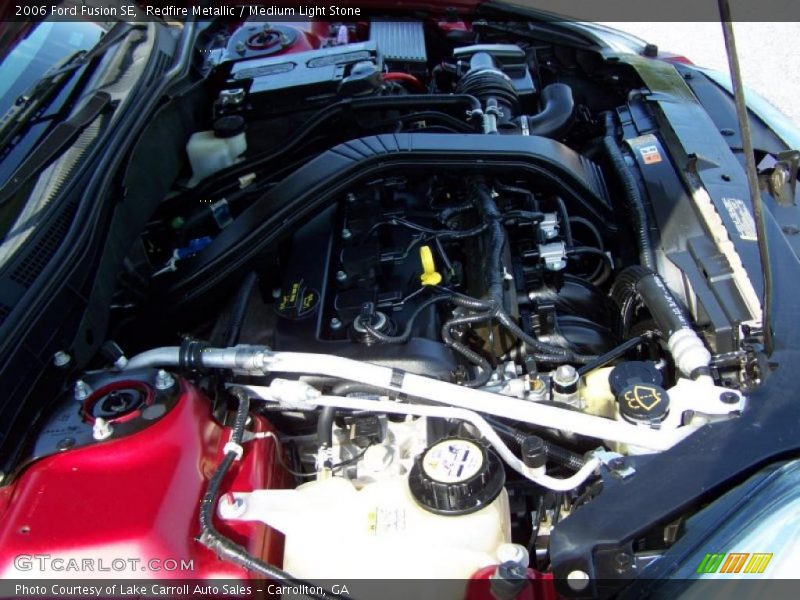 Redfire Metallic / Medium Light Stone 2006 Ford Fusion SE