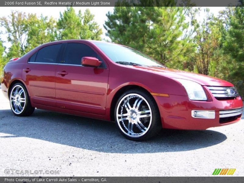 Redfire Metallic / Medium Light Stone 2006 Ford Fusion SE
