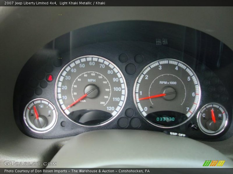 Light Khaki Metallic / Khaki 2007 Jeep Liberty Limited 4x4