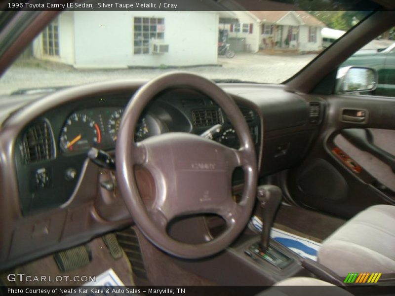Silver Taupe Metallic / Gray 1996 Toyota Camry LE Sedan