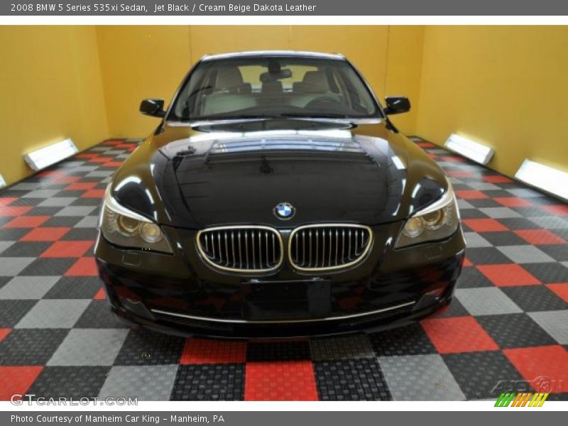 Jet Black / Cream Beige Dakota Leather 2008 BMW 5 Series 535xi Sedan