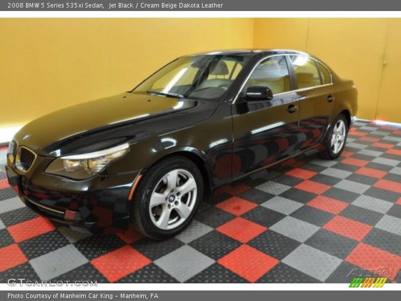 Jet Black / Cream Beige Dakota Leather 2008 BMW 5 Series 535xi Sedan