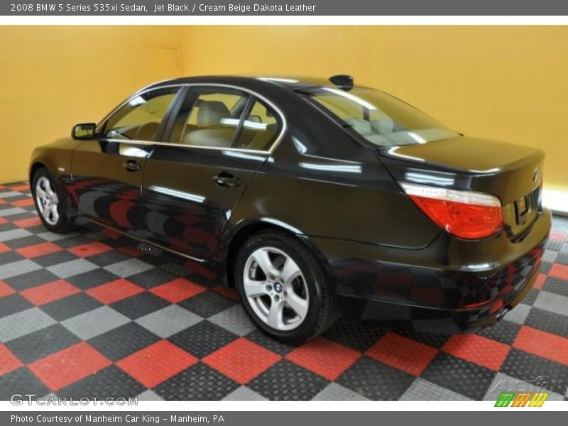 Jet Black / Cream Beige Dakota Leather 2008 BMW 5 Series 535xi Sedan